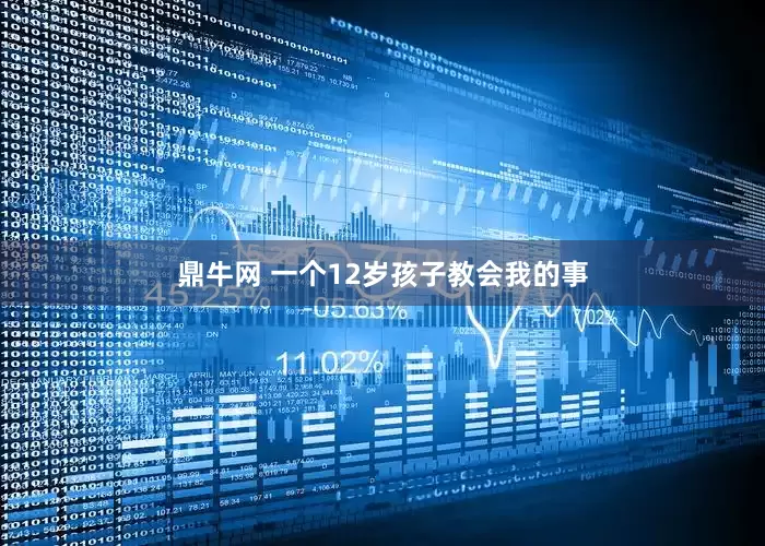 鼎牛网 一个12岁孩子教会我的事
